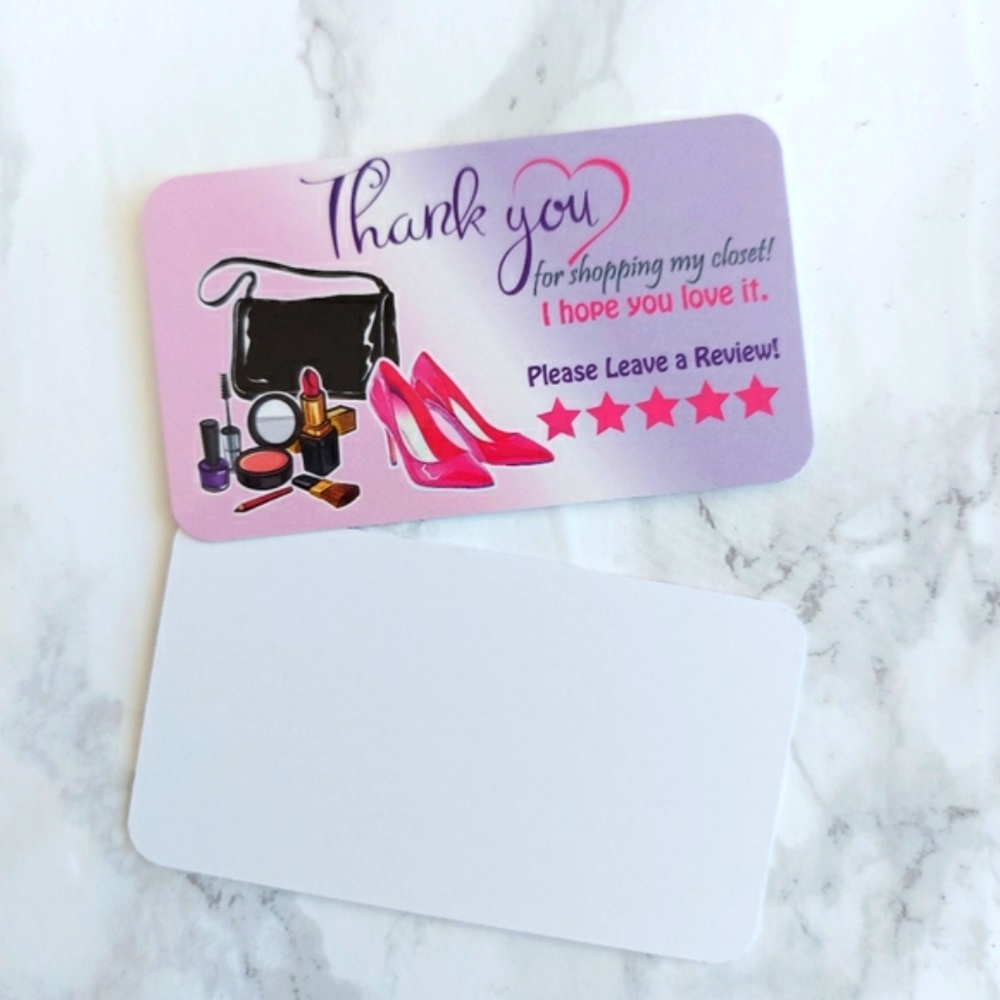 ♥️ 5x25 / 50 Thank You Cards - Picture 4 of 4